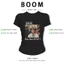 BOOM Áo Baby Tee Nữ Cotton Ôm Body-Áo Thun Ngắn Tay Y2K In Hình PhongCách Mùa Hè, Cổ Tròn Hàng Đầucách hàn quốc phong456