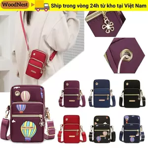 Túi đựng điện thoại di động WOODNEST, Túi đeo chéo nữ Túi đeo vai, Túi đựng điện thoại di động Mini Túi đeo cổ tay đa chức năng