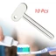 DONOVANQQ 10 Cái Máy Bóp Ống, Máy Bóp Kem Đánh Răng Hình Chìa Khóa Bằng Tay, Dụng Cụ Phân Phối Bền Di Động Máy Đựng Kem Đánh Răng Cuộn Tay Phòng Tắm
