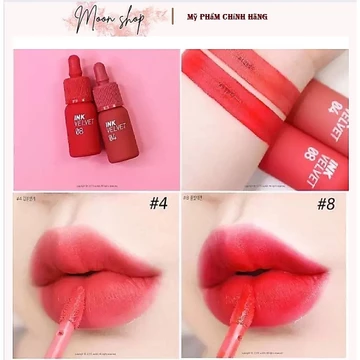 Son Kem Lì Ink 08 Đỏ Hồng Mềm Mịn Mướt Môi