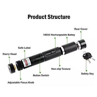 Bút laser xanh công suất cao, điều chỉnh tiêu cự, đèn pin laser mạnh mẽ, sẵn sàng bán ngay. Thích hợp cho bút laser