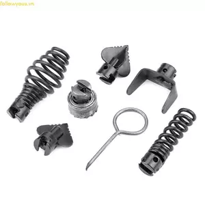 Fol 7 Chiếc 16 Mm Chống Rỉ Sét Thép Mangan Xả Máy Kết Hợp Đầu Cắt Có Chìa Khóa Nạo vét Cleani
