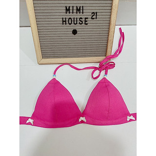 Áo bra đi biển style tiểu thơ tone trơn - handmade by Mimi house