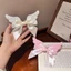 Kẹp Tóc Nơ AWNGD, Kẹp Cá Sấu Nơ Dễ Thương Kẹp Tóc Cánh Thiên Thần, Quà Tặng Ruy Băng Satin Sang Trọng Đầu Sau Kẹp