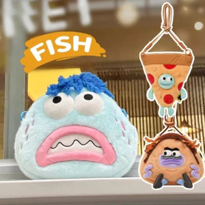 Bán chạy [Chính hãng] SpongeBob SquarePants Biqibao Cư dân Túi đeo chéo đầu lớn Vui nhộn Fluffy Bier Túi đeo chéo sang trọng Quà tặng