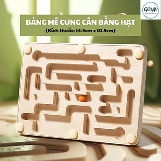 Đồ chơi giáo dục -  Đồ chơi phát triển trí tuệ,Đồ chơi gỗ, bộ cờ mê cung Amazing Maze