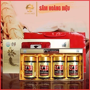 Sâm Hoàng Diệu - {HÀNG CHÍNH HÃNG} Cao Hồng Sâm 365 Hàn Quốc Set Hộp 2 lọ và 4 lọ x 240gr