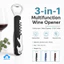 🌤️COD🌤️Dụng Cụ Mở Rượu Vang 4 Trong 1 Đa Năng, Khui Bia Inox, Dao Cắt Seal Mở Nút Chai