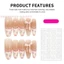 10 Chiếc Đầu Pháp Blush Bấm Dài Trên Móng Tay Bền Đẹp & Không Bao Giờ Chia Móng Tay Giả Thoải Mái Để Làm Việc Hẹn Hò hoặc Dự Tiệc