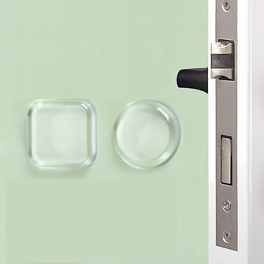 Đệm Silicone Trong Suốt Dán Tường, Chống Va Đập Cánh Cửa và Đồ Vật, Tiện Dụng Trong Gia Đình, Văn Phòng