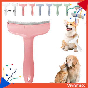 Lược tẩy lông thú cưng răng V Bàn chải chải chải lông răng 1mm cho chó Mèo Công cụ tẩy lông tay cầm tiện dụng để kiểm soát rụng và chăm sóc lông thú Dụng cụ tẩy lông thú cưng tiện dụng