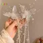 < Honeyba > Kẹp Tóc Đính Hạt Bướm Dài Cho Nữ Tính Khí Cổ Tích Công Chúa Ngọt Ngào Kẹp Tóc Thời Trang Phụ Kiện Tóc Đẹp
