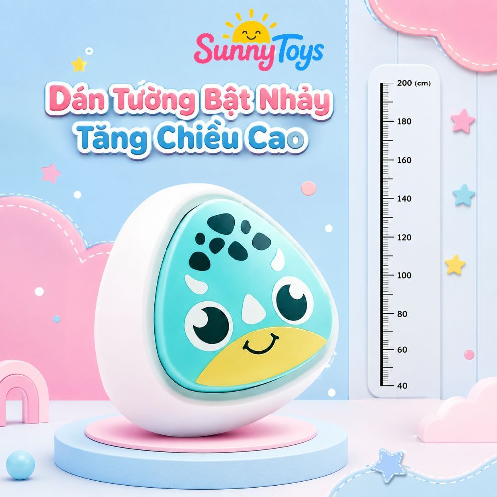 Đồ Chơi Chạm Nhảy Cảm Biến SunnyToys - Có Nhạc Tiếng Việt, Đèn Sáng Cho Bé Chơi Vận Động