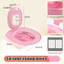 Bộ dụng cụ huấn luyện nhà vệ sinh cho mèo Chậu rửa bồn tiểu có thể tái sử dụng đa năng cho mèo Dụng cụ vệ sinh huấn luyện nhà vệ sinh cho thú cưng Thích hợp cho giống mèo và nhà vệ sinh cho mèo bền thân thiện với môi trường