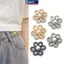 MAKY Thắt Lưng Bule Hợp Kim Trâm Cài Chân Kẹp Hoa Ngọc Trai Có Thể Điều Chỉnh Nút Chụp Quần Jean Nút Có Thể Tháo Rời Quần Áo Phụ Kiện VN