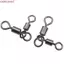 MCODECOVED Câu Cá Xoay Cán Nước Mặn Trolling Nước Ngọt 3 Chiều Xoay Móc Kết Nối Dụ Xoay 360 Catfish 50 CÁI / 10 CÁI Đầu Nối Câu Cá
