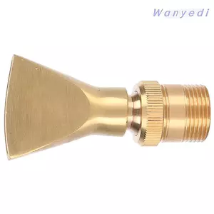 Vòi phun nước hình quạt WANYEDI, Vòi phun phong cảnh bằng đồng vàng, Chủ đề nữ G1 / 2 G3 / 4 Chủ đề nam Dễ dàng cài đặt Đầu phun đài phun nước quạt hẹp Màn hình đài phun nước trang trí