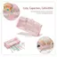 CANAMEK Hộp đựng bút chì chống thấm nước trong suốt Dung tích lớn Túi đựng bút dây kéo cho trẻ em Học sinh Trường học Văn phòng phẩm Sắp xếp CSF