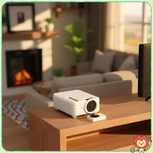 Máy chiếu thu nhỏ Đồ trang trí 3D với bộ điều khiển từ xa cho cảnh nhà búp bê Chiếu sáng trang trí độc đáo Mô hình Mini