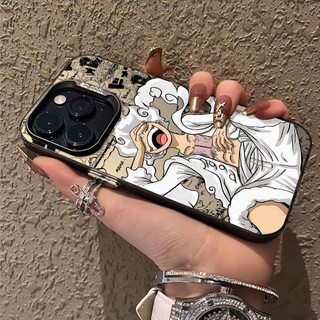 Dành cho iPhone 17 Pro Max 16 Pro / 15 14 13 12 11 XS Max "Gear 5 Luffy" Vỏ điện thoại mờ cứng / iPhone 12 11 X Xr 7 8 SE Vỏ mềm chống sốc Vỏ iPhone