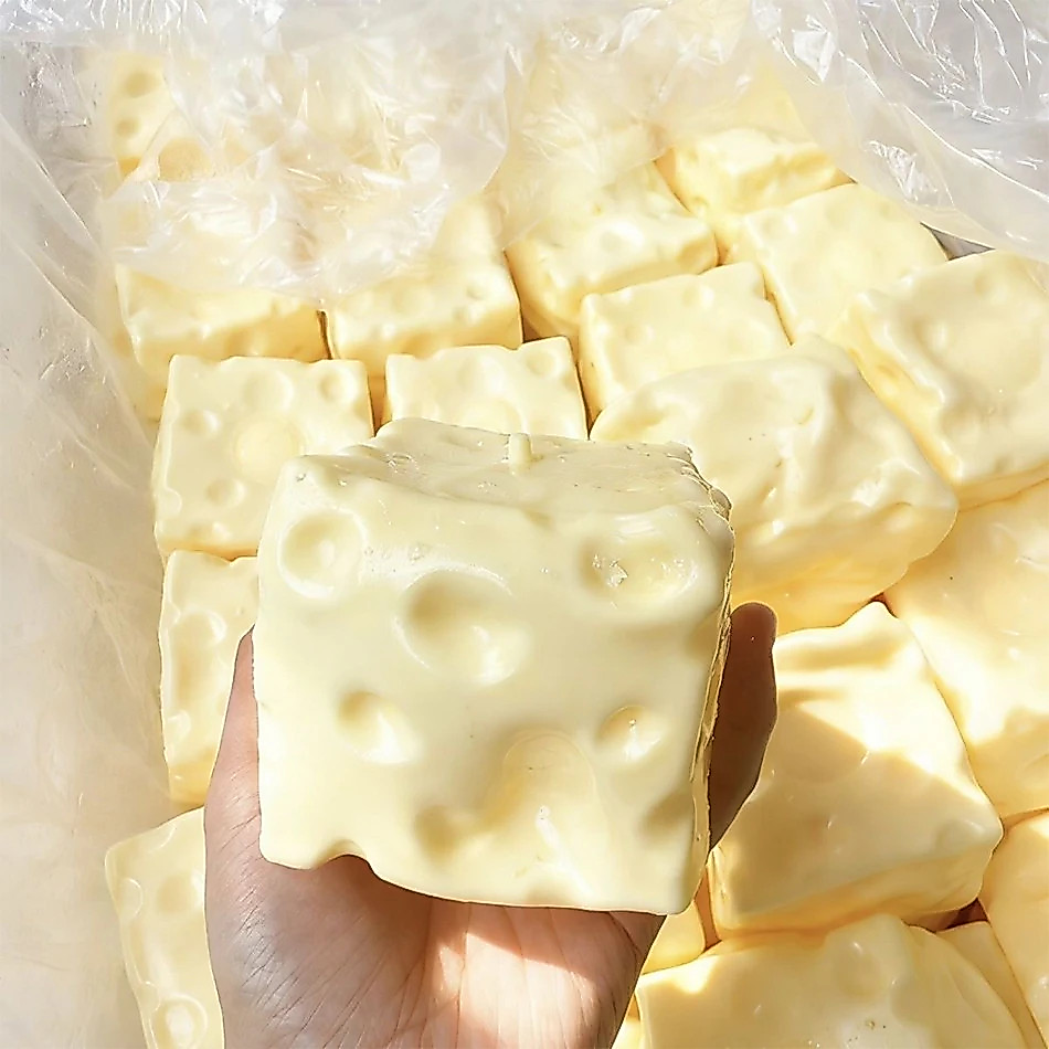 Jumbo Phô Mai Cube Bóp Bóng Có Thể Định Hình Không Gọn Fidget Đồ Chơi ASMR Cảm Giác Chống Căng Thẳng Quà Tặng Giáng Sinh