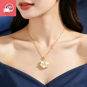 Xoay thép titan nữ micro dát trắng zircon cối xay gió thời trang đa năng