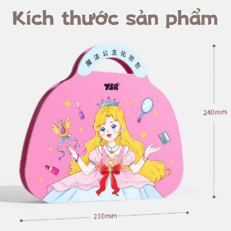 Bộ Đồ Chơi Học Trang Điểm Cho Bé,Tranh Tô Vẽ Và Cắt Dán Trang Điểm Công Chúa Đồ Chơi,Quà Tặng Bé Gái đáng Yêu