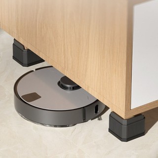 Tấm lót chân nội thất METALWRK, Tấm nâng giường chống trượt tròn, Máy giặt hạng nặng có thể điều chỉnh vuông chất lượng cao Hỗ trợ bàn ghế Sofa Chân ghế Sofa