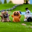 YOI Halloween Mini Nhựa Nhân Vật Nhựa Nhỏ Để Giấu Bí Ngô Ma Ám