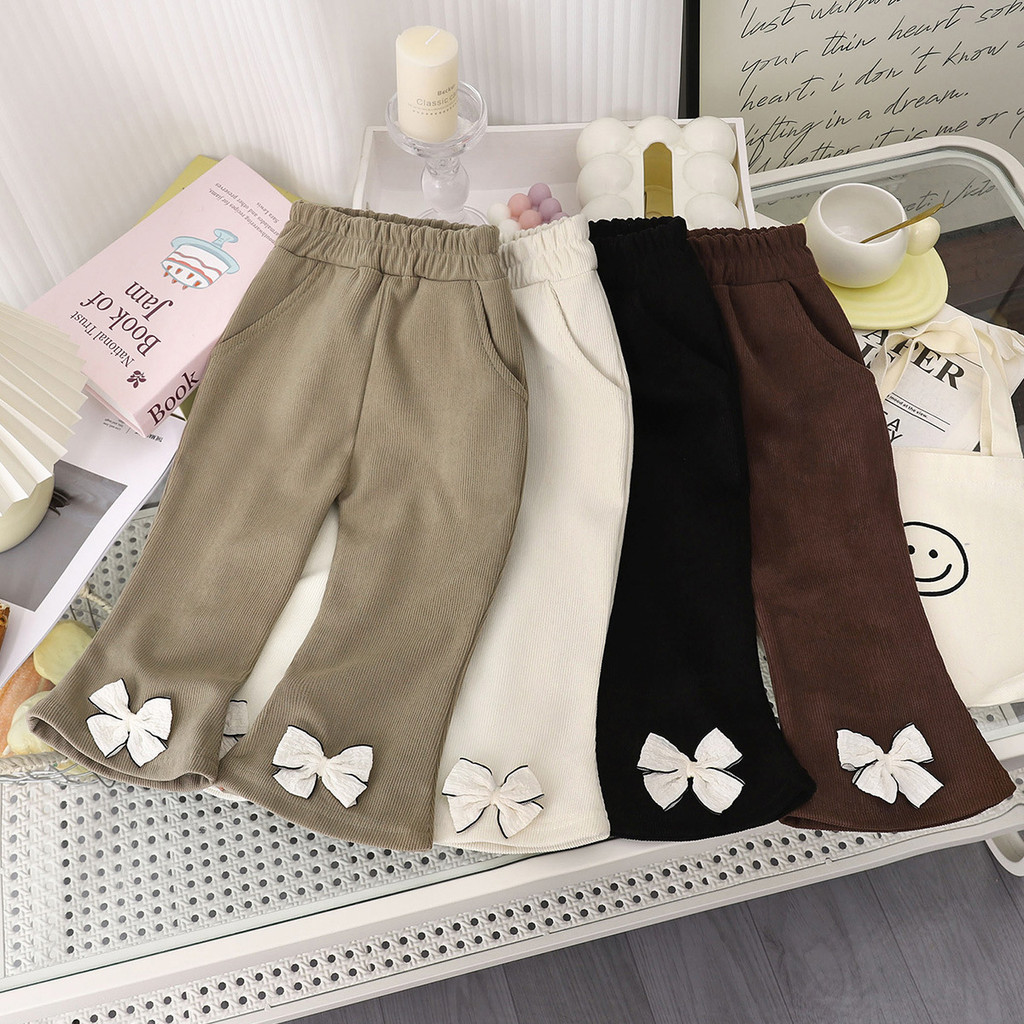 ​Quần loe bé gái Quần legging mặc ngoài mùa thu cỡ 90-150​ 0IWH