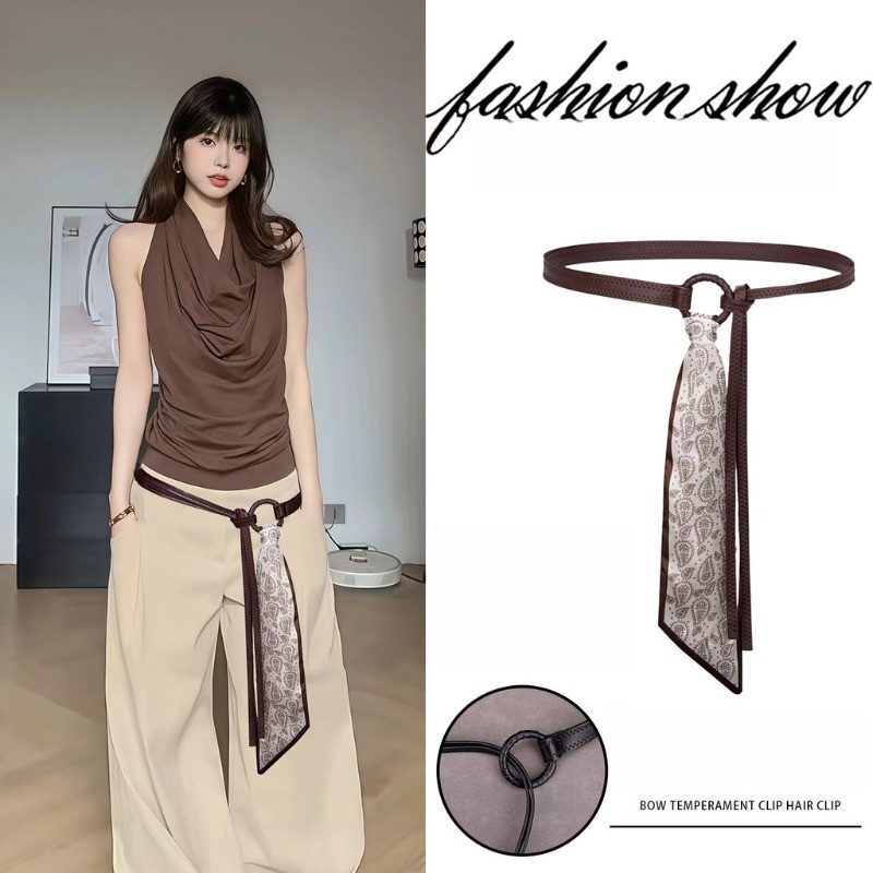 Thắt lưng Jean cao cấp & khăn lụa Mỹ - Phụ kiện thời trang nữ