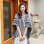JVSUB Áo Poncho Mông Cổ, Áo Cardigan Sọc Phong Cách Dân Tộc Tua Rua Khăn Choàng, Polyester Mềm Bohemian Mùa Đông Ấm Áp Đan Quấn Áo Lớp Phủ
