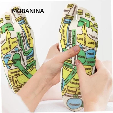 Tất bấm huyệt MOBANINA, Tất massage chân giảm đau chân, Dụng cụ làm móng chân Giảm mỏi chân bằng dụng cụ massage Que massage có thể tái sử dụng Nam Nữ