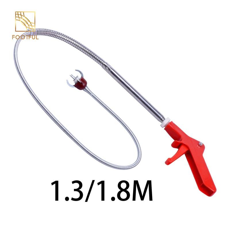 Toilette Snake Clog Remover Ốc sên vệ sinh Grabber -Công cụ tưởng niệm Công nhân Tiết kiệm ốc sên vệ sinh tắc nghẽn -Bearer -tool cho