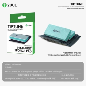 2uul FM02 Miếng Bọt Biển Cao Cấp Cho Bộ Đánh Bóng Siêu Chân Nhíp Mài Mịn Đánh Bóng Bộ Dụng Cụ Sửa Chữa