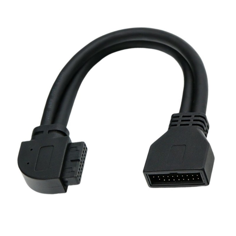 IOR 90 Độ USB3 0 Mặt Trước Cáp Chuyển Đổi 25cm 19Pin 20Pin Tương Thích Dễ Dàng Lắp Đặt Cho Vỏ PC Nâng Cấp