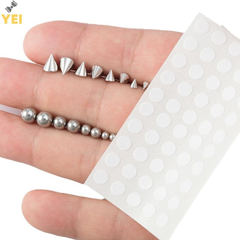 < YEI > Miếng Dán Giả Bụng Lông Mày Môi Khuyên Đinh Không Piercied Bông Tai Bộ Giả Mũi Nhẫn Xuyên Trang Sức Da Neo Hàng Đầu Mới