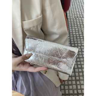 Ví dài da bò cao cấp dành cho nữ Burst Crack Ví da thật dung tích lớn mới
