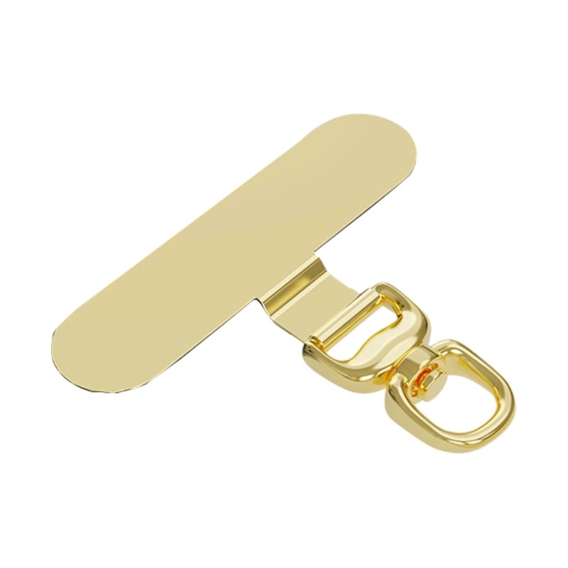 Redbaiaa1 Dây đeo điện thoại bằng thép không gỉ Tab mỏng Miếng dán chống gỉ Xoay cho dây đeo cổ tay đeo chéo an toàn