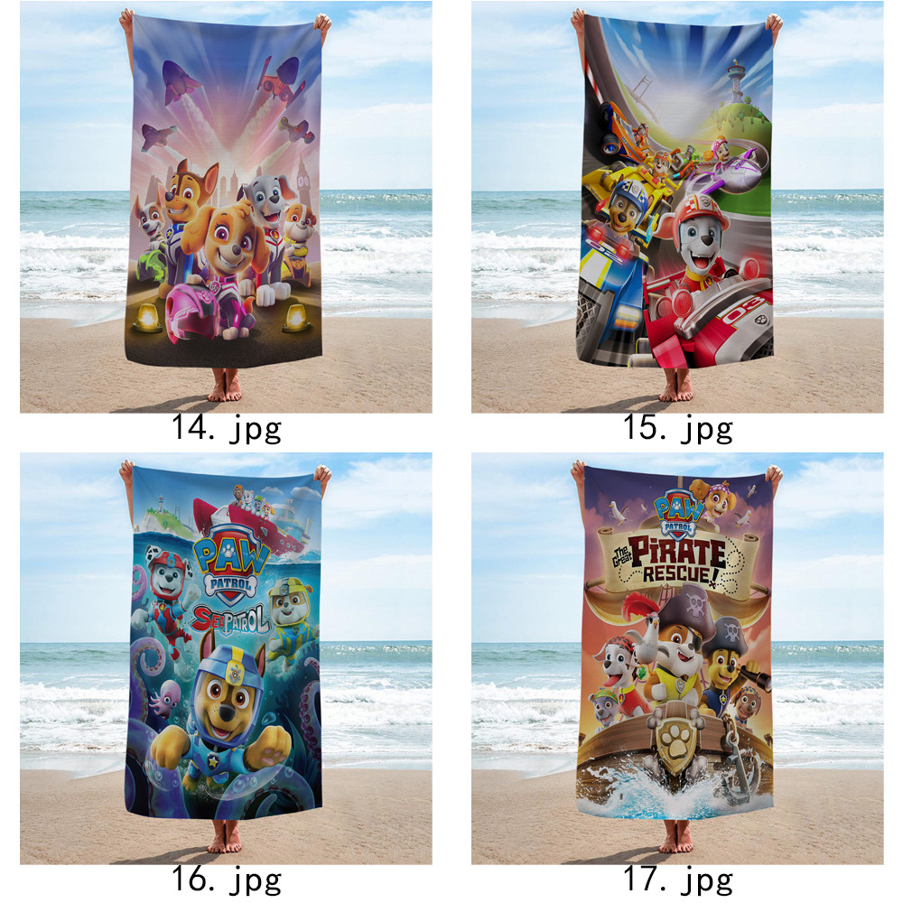 Khăn tắm PAW Patrol, Khăn tắm bể bơi đi biển, Quà tặng kỷ niệm sinh nhật