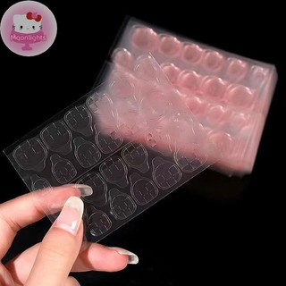 Moonlights Hồng 240 Cái / 10 Tờ Hai Mặt Giả Móng Tay Nghệ Thuật Dính Băng Keo Dán DIY EN