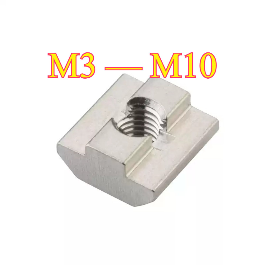 Tán chữ T, M3 / M4 / M5 / M6 / M8 / M10,Đai ốc luồn nhôm định hình (HA ...