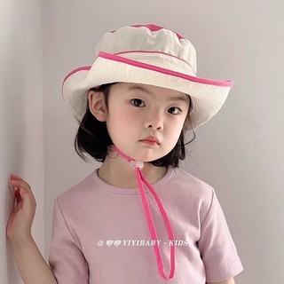 Trẻ Em Chống Nắng Mùa Hè Bé Gái Xô Mũ Phong Cách Mới Nhanh Khô Mỏng Phong Cách Đi Bộ Đường Dài Mũ Che Nắng