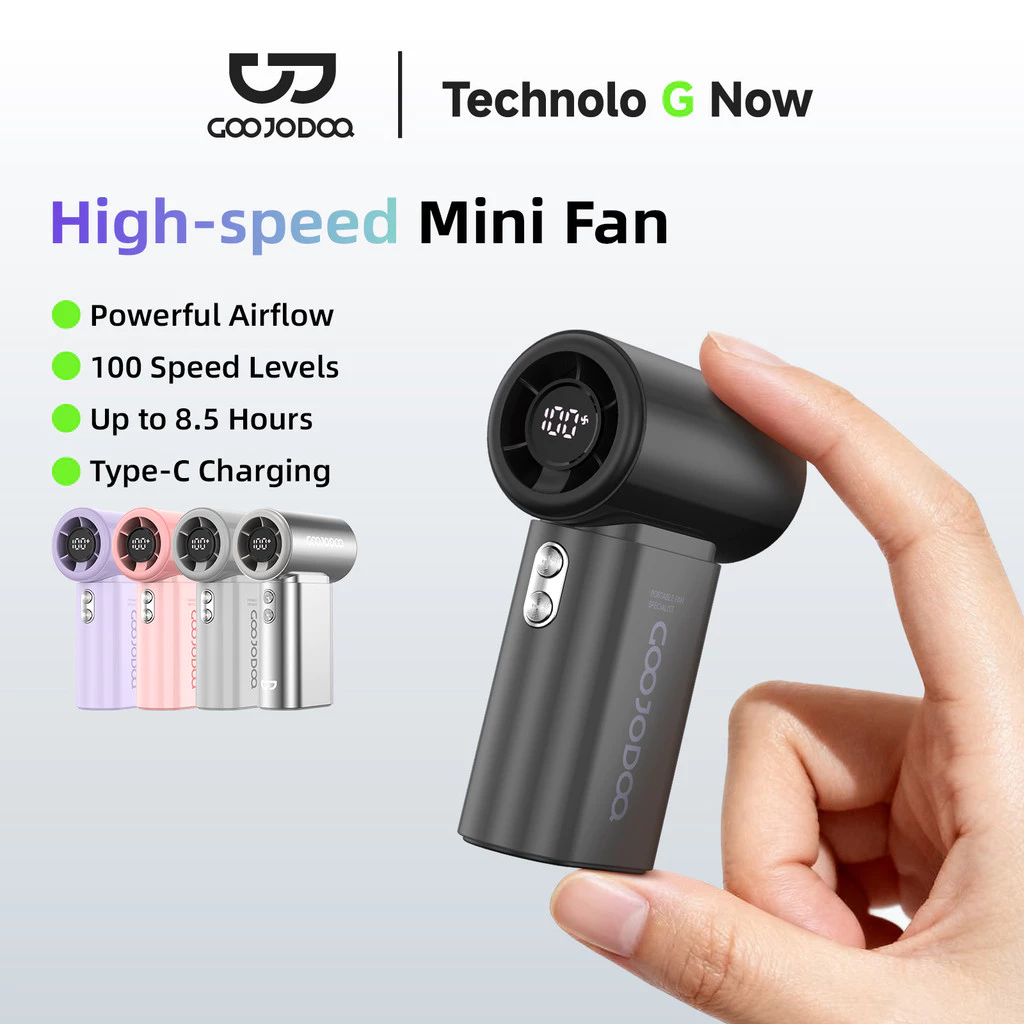 Quạt mini GOOJODOQ màu trắng