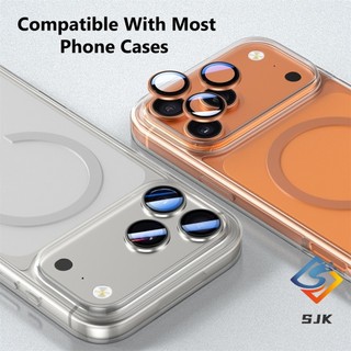Màu Cam Vũ Trụ Mới Cho IPhone 17 Pro Max Air Metal Ring Bảo Vệ Ống Kính Máy Ảnh Cho IPhone 13 14 15 16 Pro Max 14Plus 15Plus 16Plus 13Mini Kính Ống Kính Máy Ảnh
