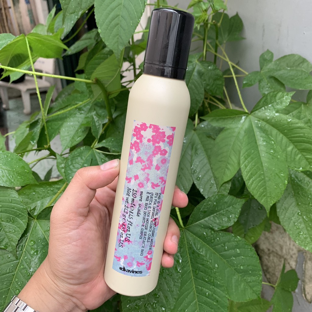 Kem bọt dưỡng ẩm cho tóc xoăn Curl Moisturizing Mousse Davines 250ml [ MK ]