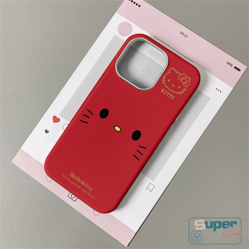 Ốp Lưng Tương Thích Cho iPhone 11 13 15 16 12 14 Pro Max 15 13 12 14 16 Pro XR X XS Max Hoạt Hình Thời Trang Dễ Thương Hello Kitty Da Họa Tiết
