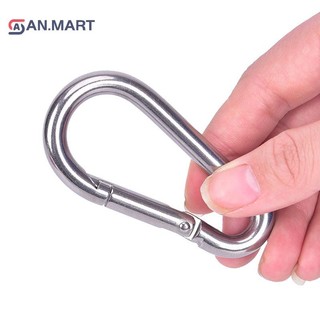 Bigdealssuper 304 Lò xo thép không gỉ Carabiner Snap Hook Móc khóa Liên kết nhanh Khóa siêu