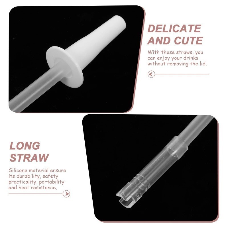 【24H】Ống hút silicon và nhựa cho bình nước thể thao, đầu hút thiết kế ergonomic, mang lại trải nghiệm uống nước thoải má