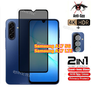 Dành Cho Samsung Galaxy A17 5G A17 LTE Kính Cường Lực Riêng Chống Gián Điệp Full Cover Bảo Vệ Màn Hình Chống Peek 2in1 Privacns Bảo Vệ Cho Samsung A17